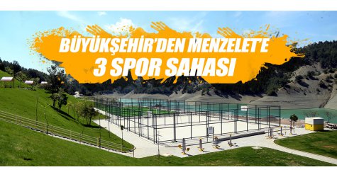 Büyükşehir’den Menzelet’e 3 spor sahası