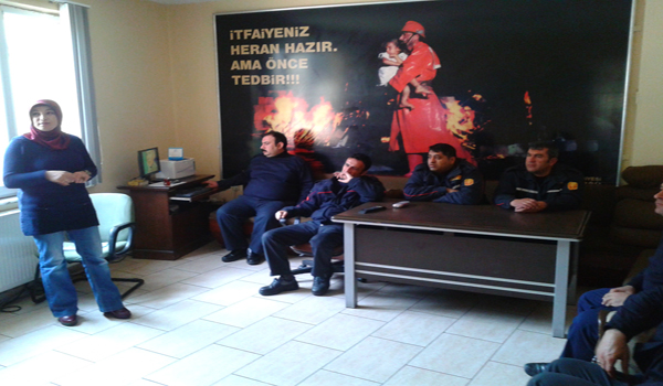 İTFAİYE PERSONELİNE  EĞİTİM