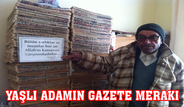 YAŞLI ADAMIN GAZETE MERAKI