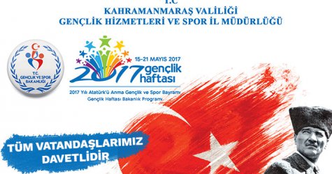 19 Mayıs Atatürk’ü Anma,  Gençlik ve Spor Bayramı gençlik haftası programı