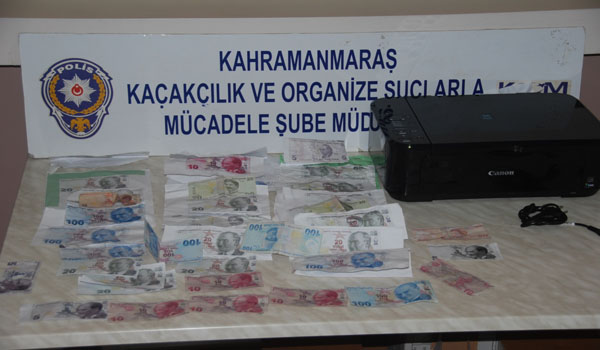 EMNİYETTEN SAHTE PARA OPERASYONU