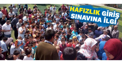 Hafızlık giriş sınavına ilgi