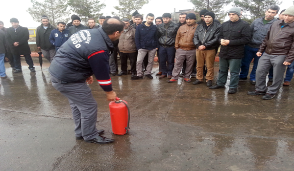 YANGIN GÜVENLİĞİ EĞİTİMİ VE TATBİKATI DEVAM EDİYOR