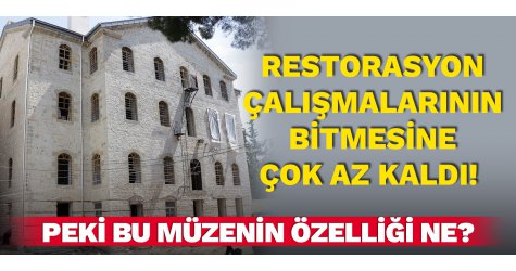 Edebiyat müzesinde restorasyon çalışması