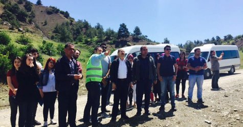 Katı atık bertaraf tesisine ziyaret