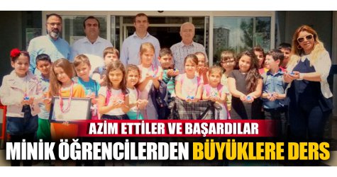 Minik öğrencilerden büyüklere ders