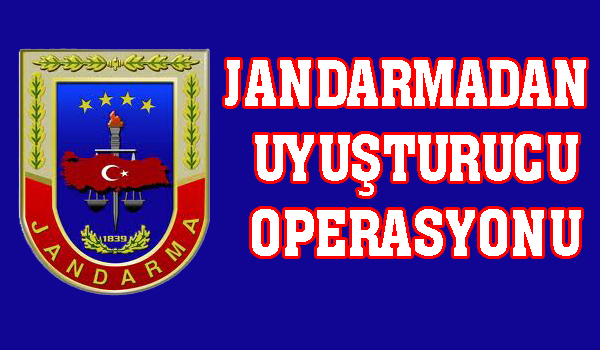 JANDARMADAN UYUŞTURUCU OPERASYONU