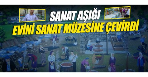 Sanat aşığı evini sanat müzesine çevirdi