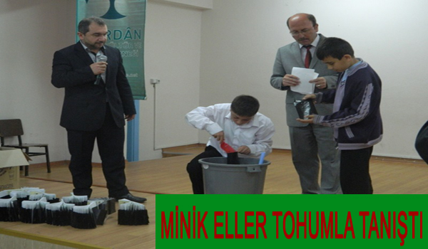 KAHRAMANMARAŞLI MİNİK ELLER TOHUMLA TANIŞTI