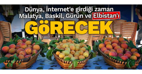 Dünya, İnternet'e girdiği zaman Malatya, Baskil, Gürün ve Elbistan'ı görecek...