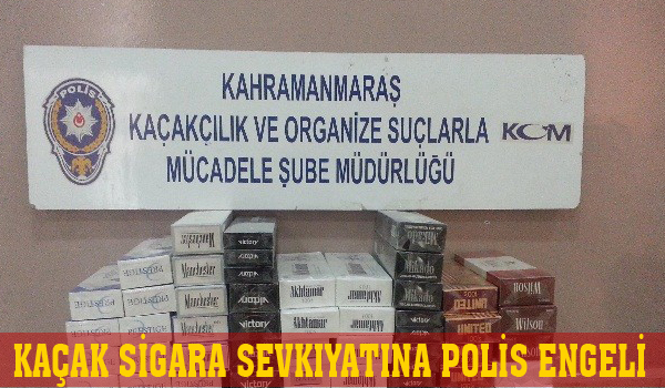KAÇAK SİGARA SEVKIYATINA POLİS ENGELİ