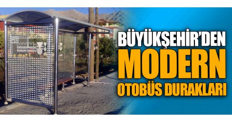 Büyükşehir’den modern otobüs durakları