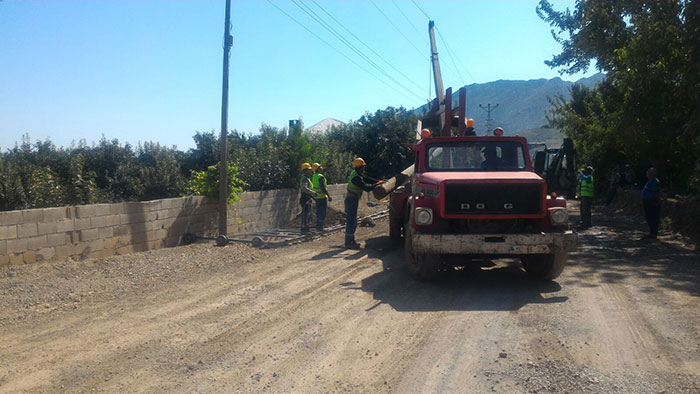 Türkoğlu mahallelerinde yol çalışması
