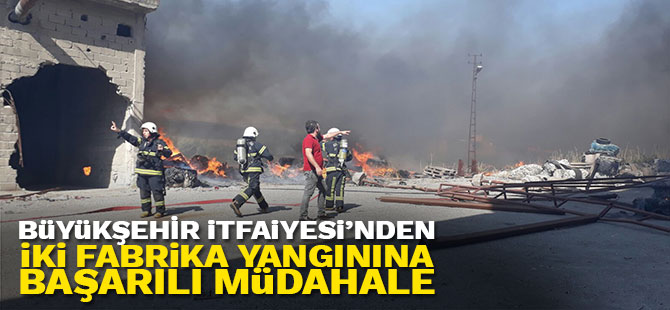 Büyühşehir İtfaiyesi’nden İki Fabrika Yangınına Başarılı Müdahale