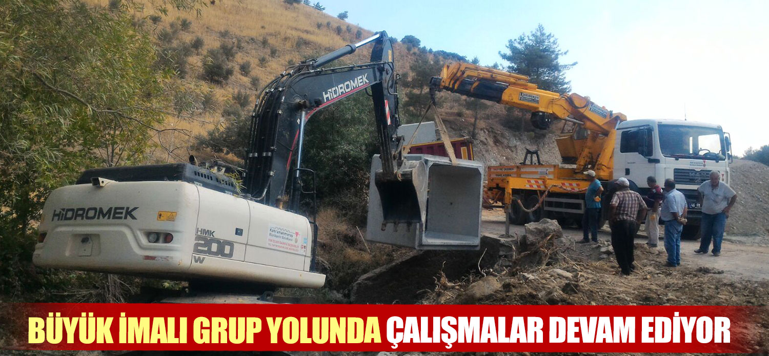 BÜYÜKİMALI GRUP YOLUNDA ALTYAPI ÇALIŞMALARI DEVAM EDİYOR