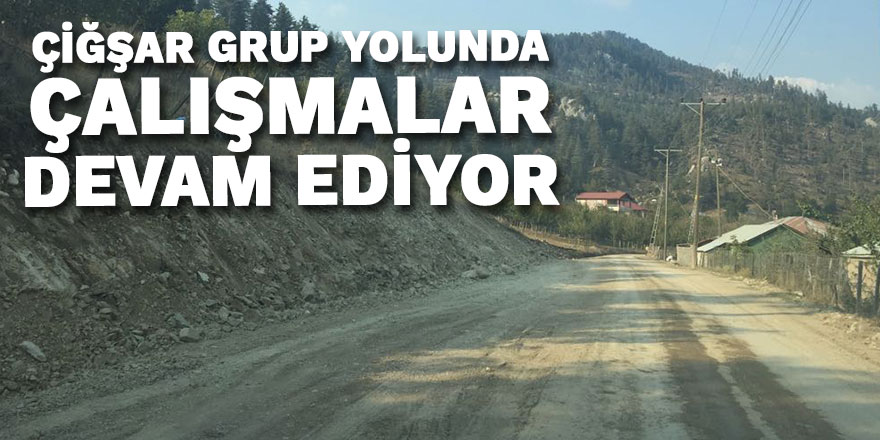 ÇİĞŞAR GRUP YOLUNDA ÇALIŞMALAR DEVAME DİYOR
