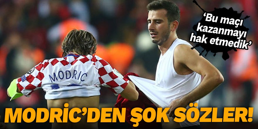 Modric'den şok sözler! Kazanmayı hak etmedik