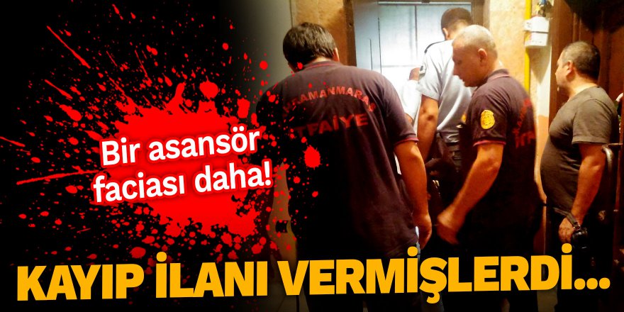 Bir asansör faciası daha!