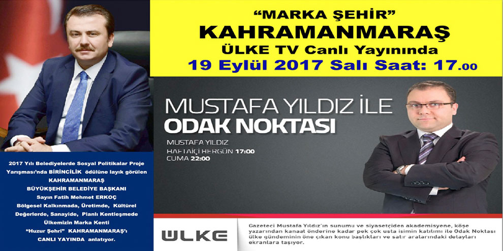 Başkan Erkoç Odak Noktası’na konuk oluyor