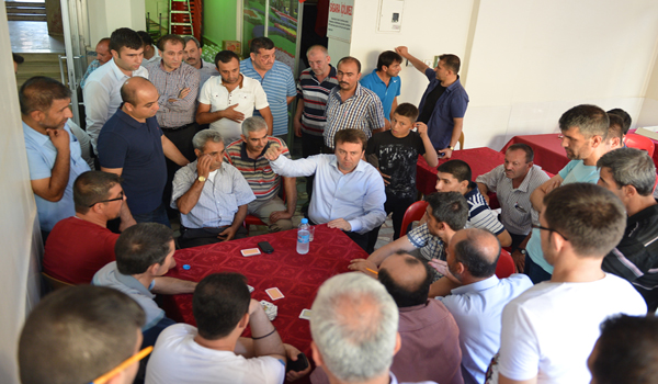 BAŞKAN ERKOÇ HAFTA SONUNU ESNAFLARA AYIRDI