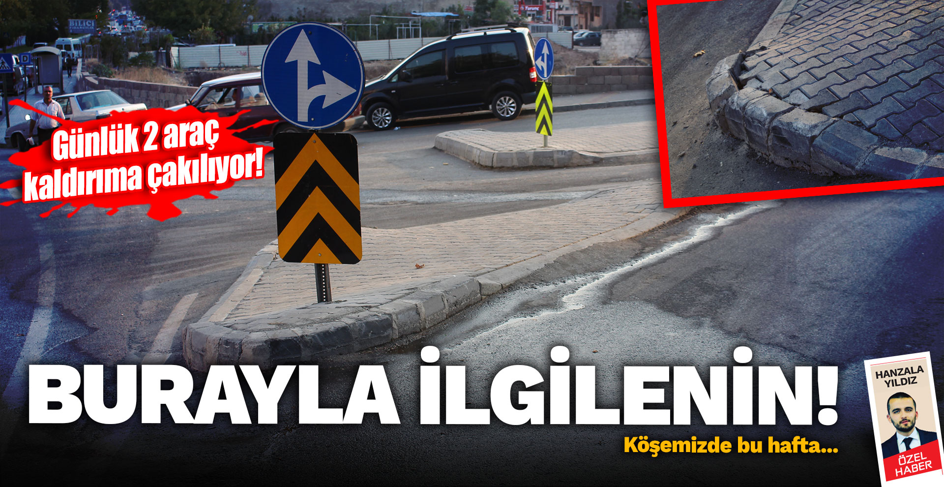 Günlük 2 araç kaldırıma çakılıyor!