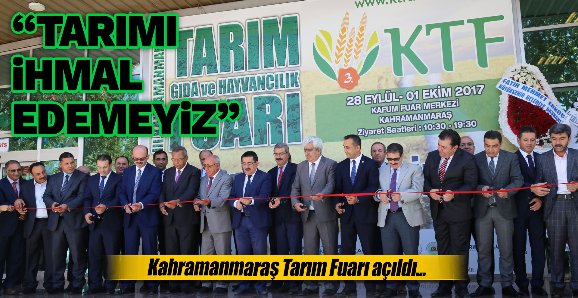 Öksüz: “Tarımı ihmal edemeyiz”