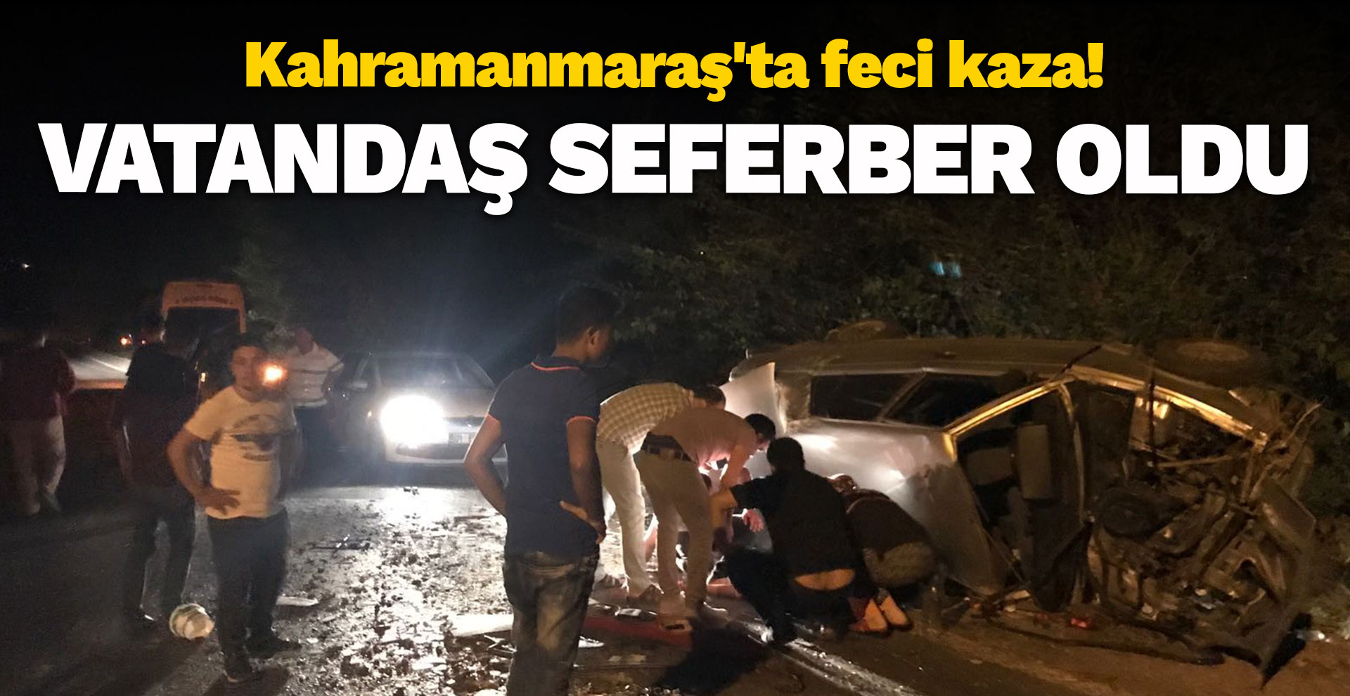 Kahramanmaraş'ta trafik kazası; 2 yaralı