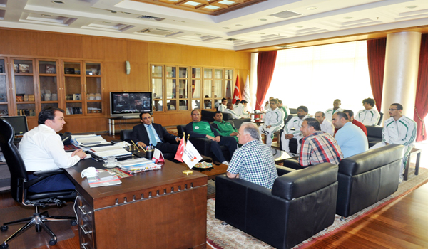 ARABİSTAN GÜREŞ TAKIMINDAN ZİYARET