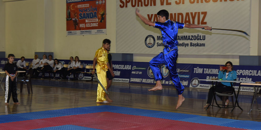 Şahinbey'de wushu turnuvası