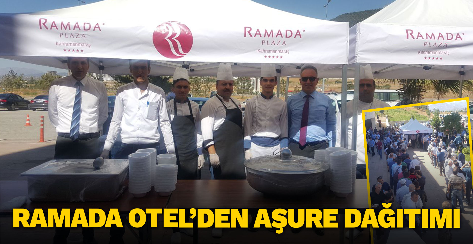 Ramada Otel’den aşure dağıtımı