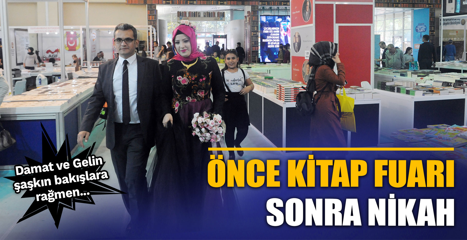 Önce kitap fuarı sonra nikah