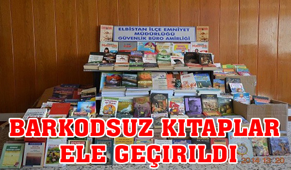 BARKODSUZ KİTAPLAR ELE GEÇİRİLDİ