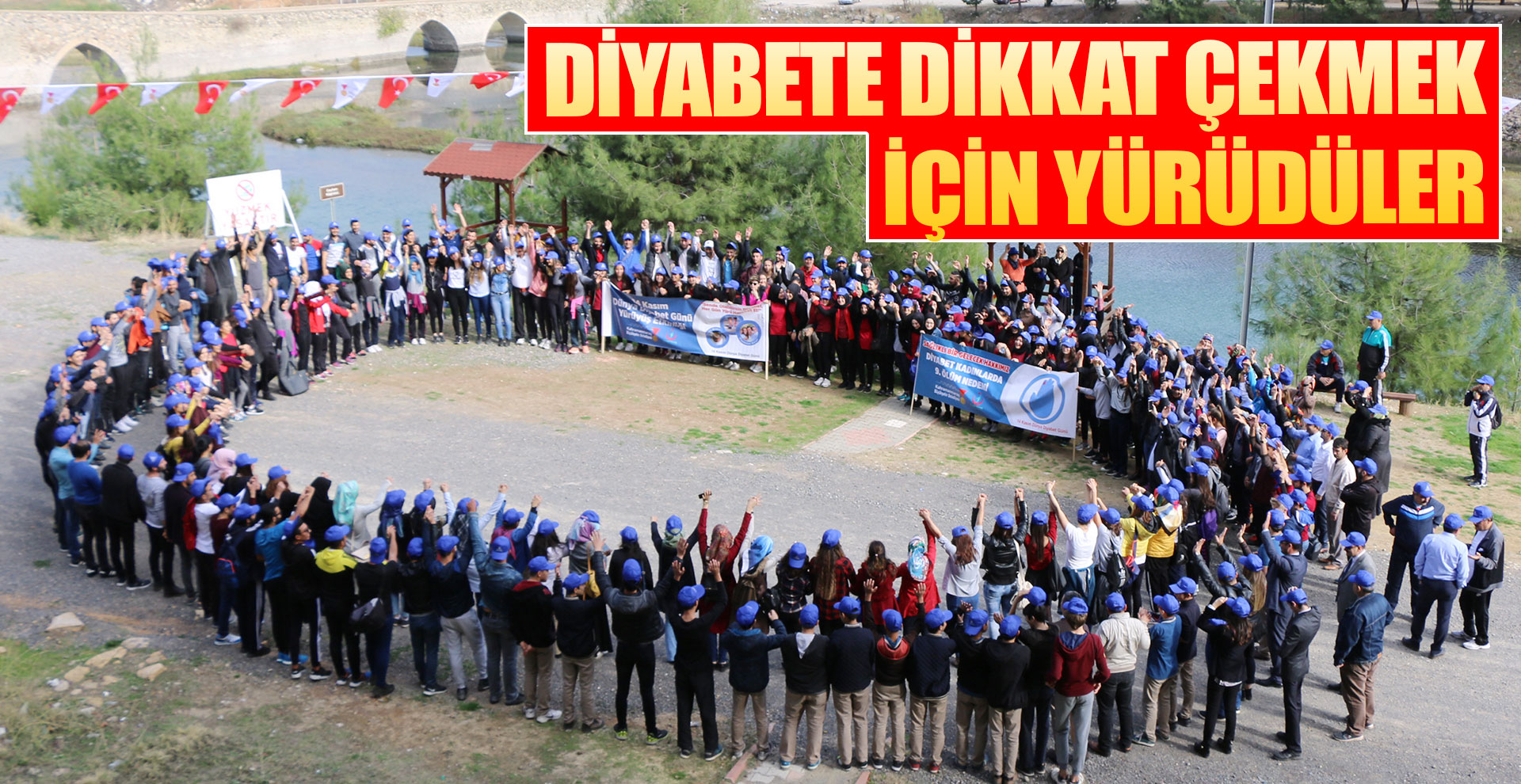 Diyabete dikkat çekmek için yürüdüler