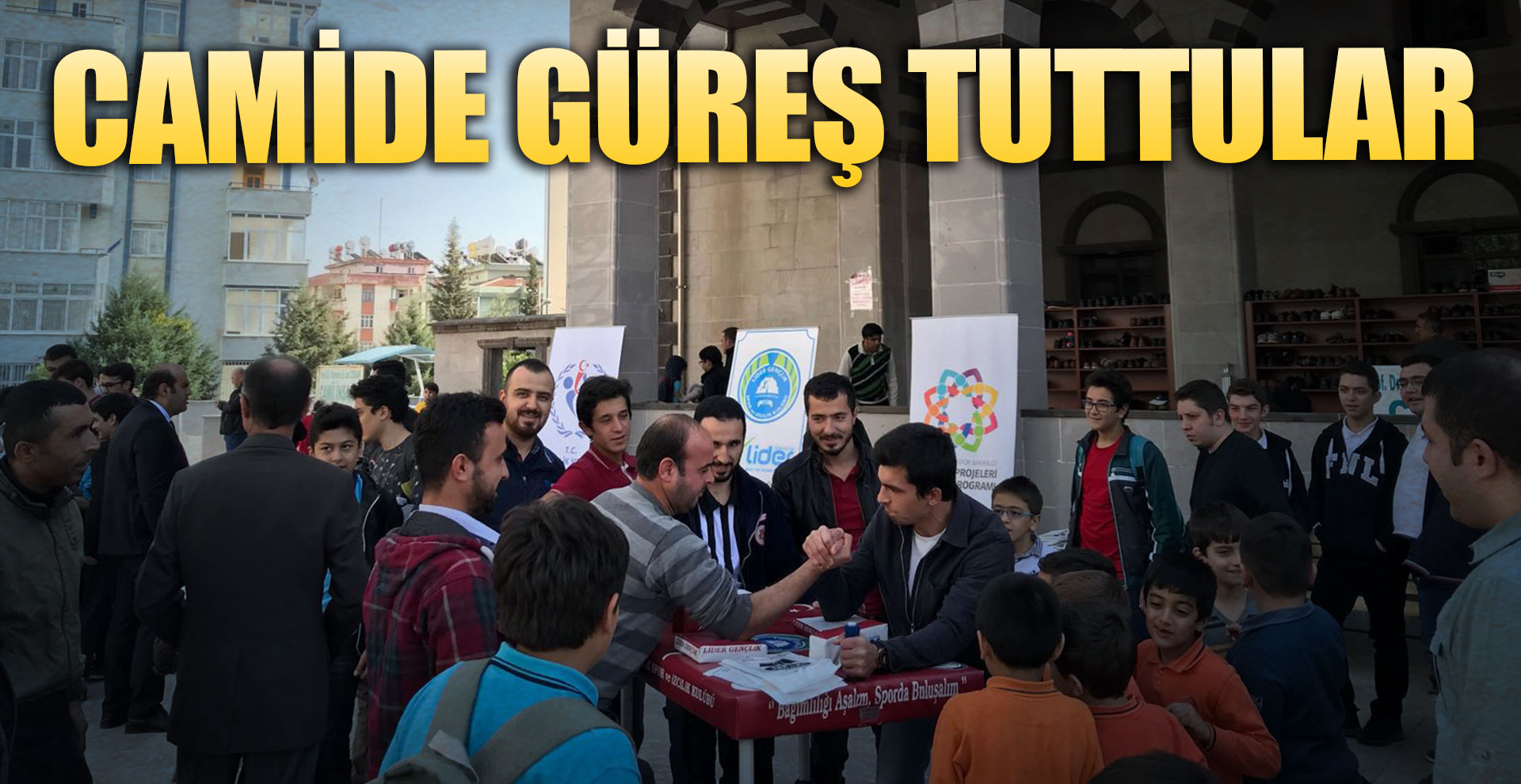 Camide güreş tuttular