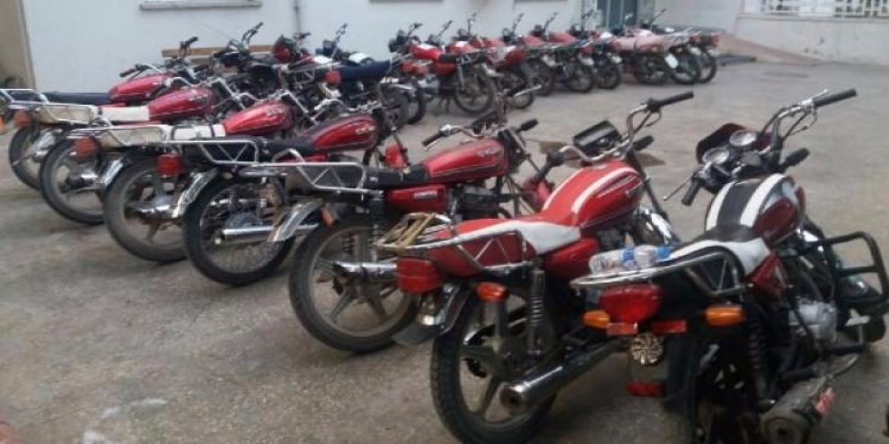 Şanlıurfa’da 76 çalıntı motosiklet ele geçti