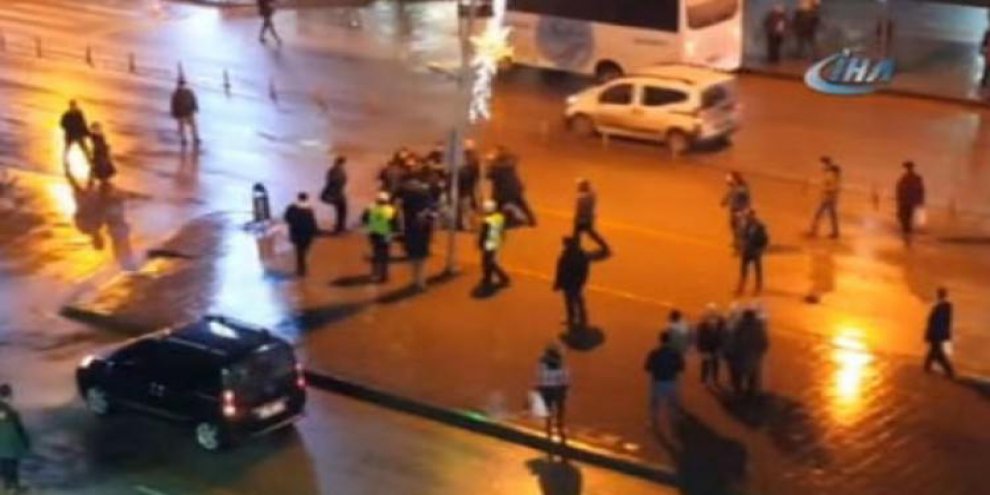 Erzurum'da sokak ortasında kavga