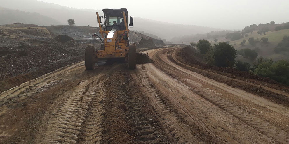 Taşdemir yolunda stabilize çalışması