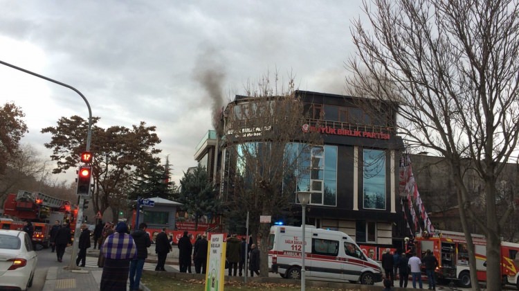 BBP Genel Merkezi'nde yangın