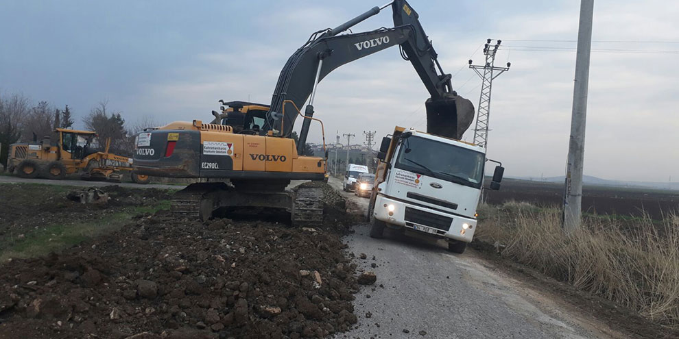 Çiğdemtepe grup yolunda çalışma