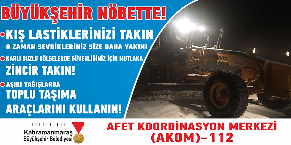 Akom: “Kış şartlarına karşı hazırlıklı olun”