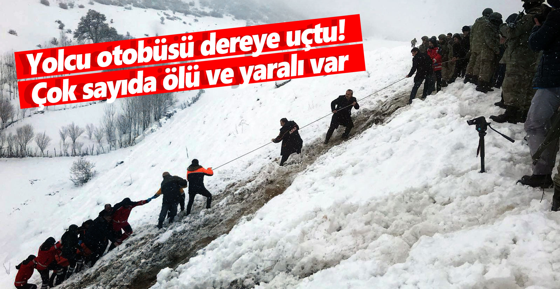 Yolcu otobüsü dereye uçtu! Çok sayıda ölü ve yaralı var