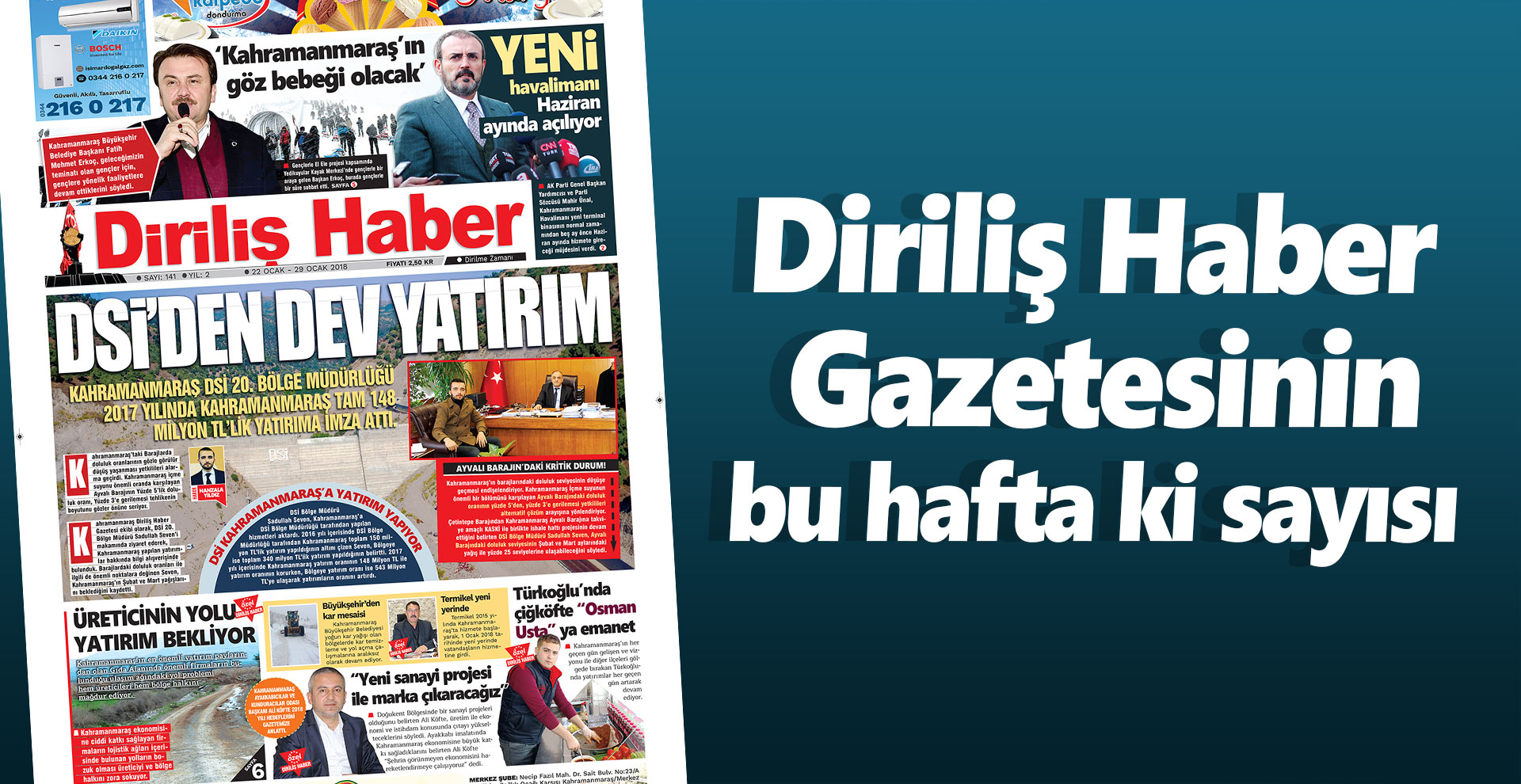 Diriliş Haber'in bu hafta ki sayısı