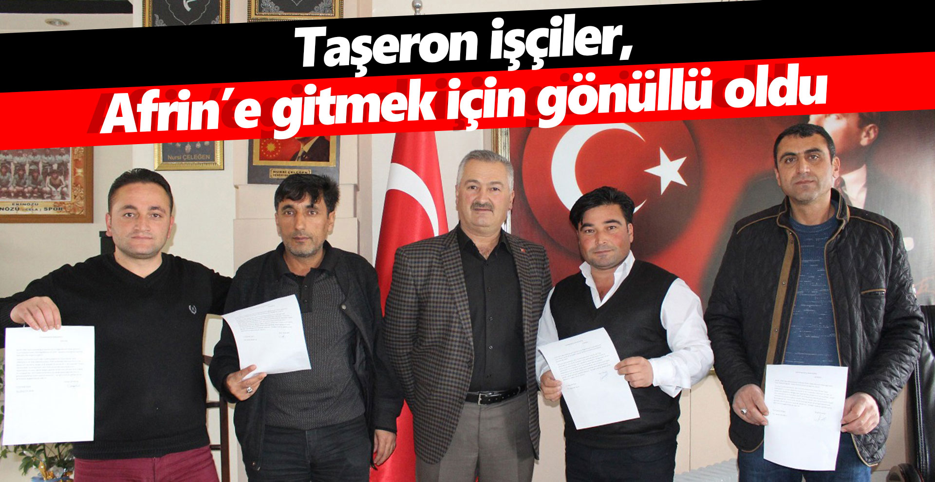 Taşeron işçiler, Afrin’e gitmek için gönüllü oldu