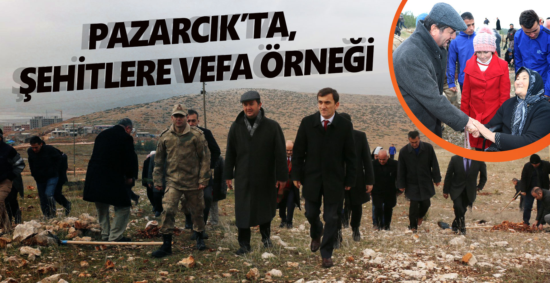 Pazarcık’ta, şehitlere vefa örneği