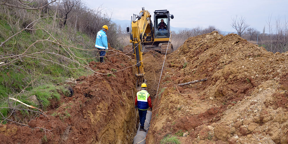 Kumaşır’da kanalizasyon çalışmaları başladı