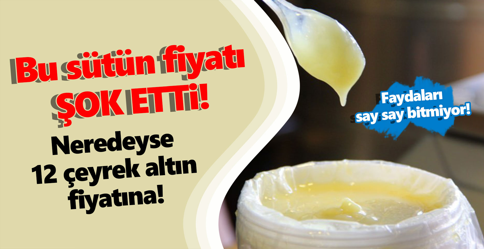 Bu sütün fiyatı şok etti! 12 çeyrek altın...