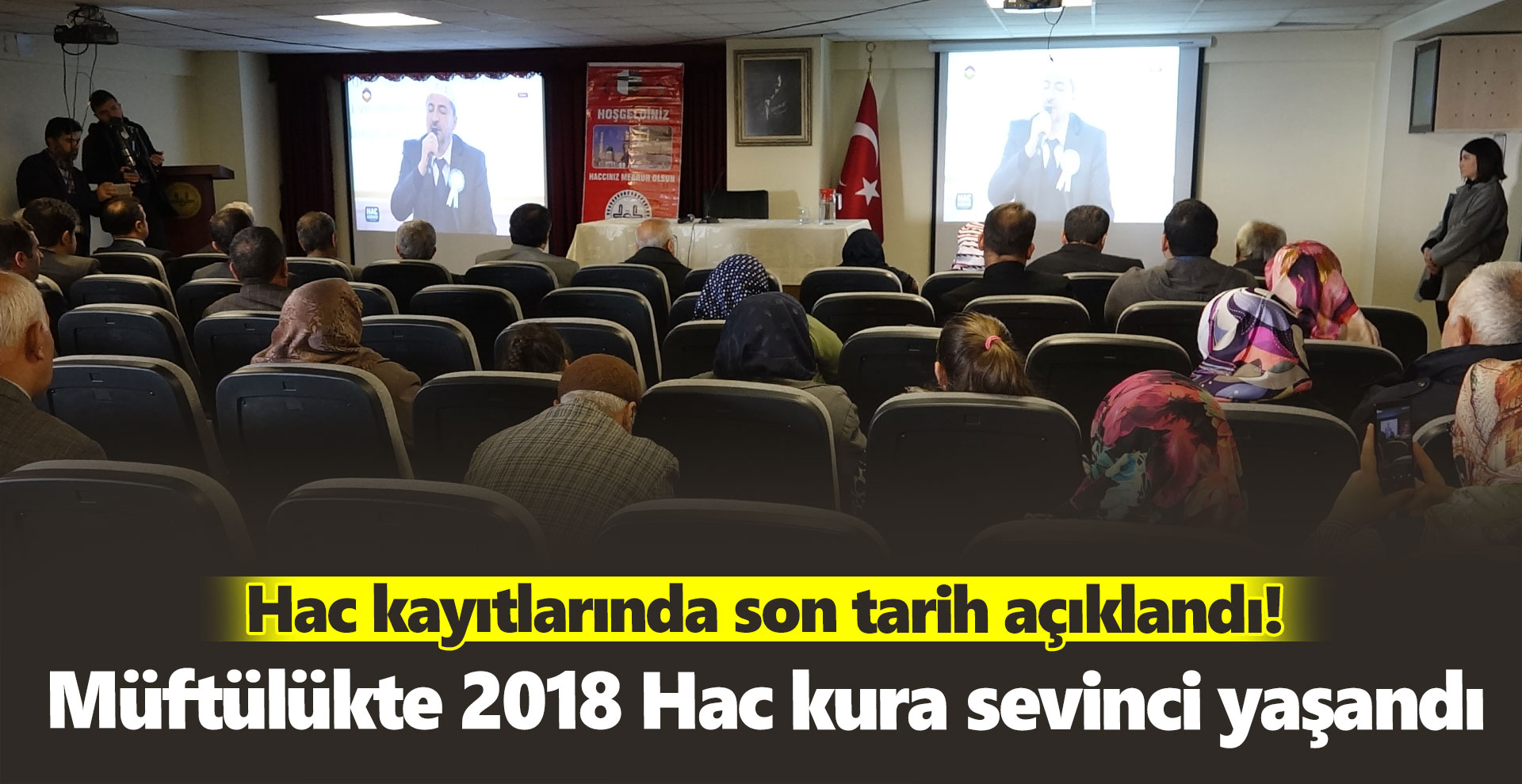 Müftülükte 2018 Hac kura sevinci yaşandı