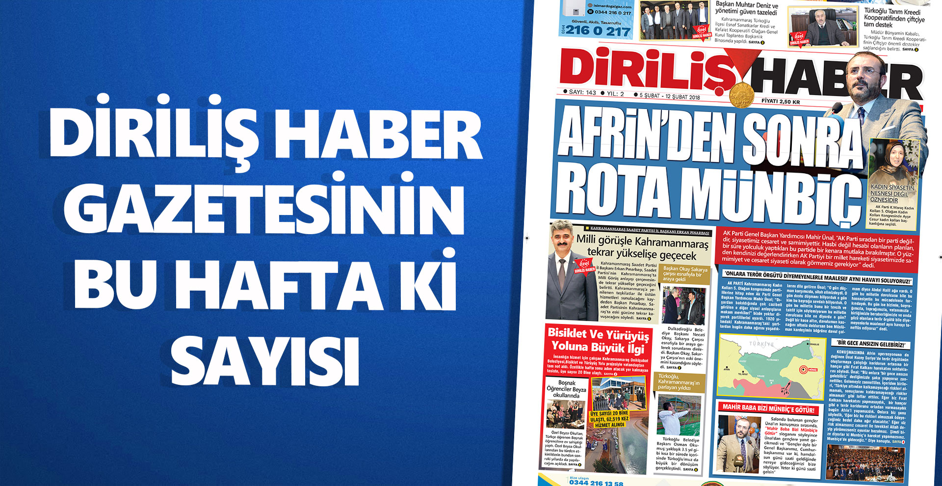 Diriliş Haber Gazetesinin bu hafta ki sayısı