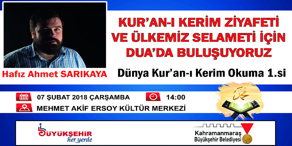 Büyükşehir’den Kur’an ziyafeti