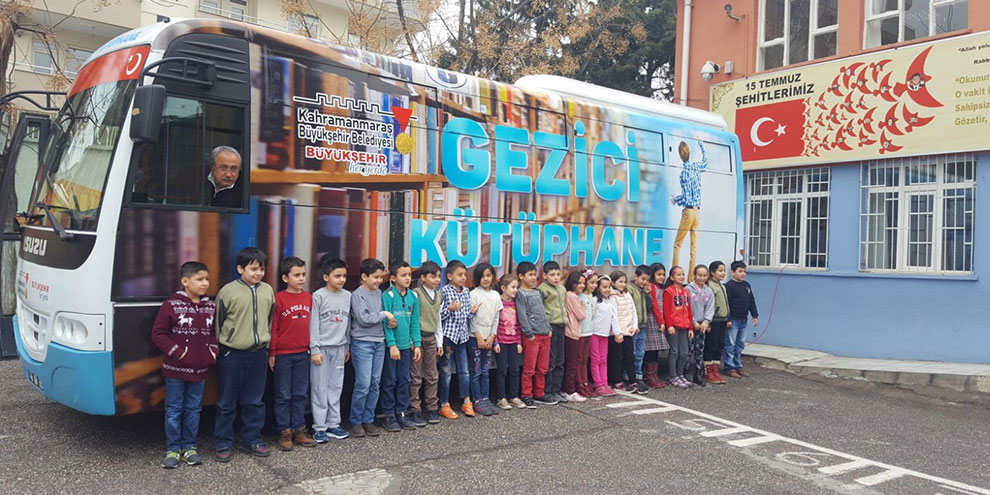 Gezici kütüphane okulunuzda
